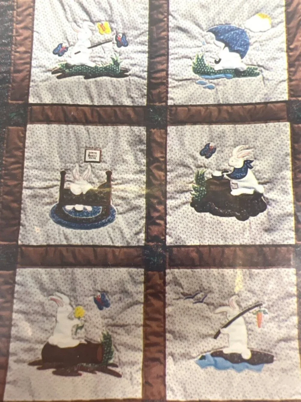 Busy Bunny Crib Quilt Pattern Machine Applique By Yours Truly 42